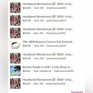 Friday & Sunday’s Live Show Purchases - Adriana